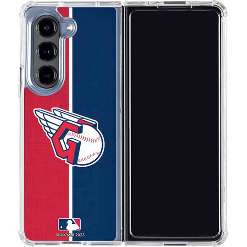 MLB Cleveland Guardians Split Galaxy Z Fold5 5G Clear Case
