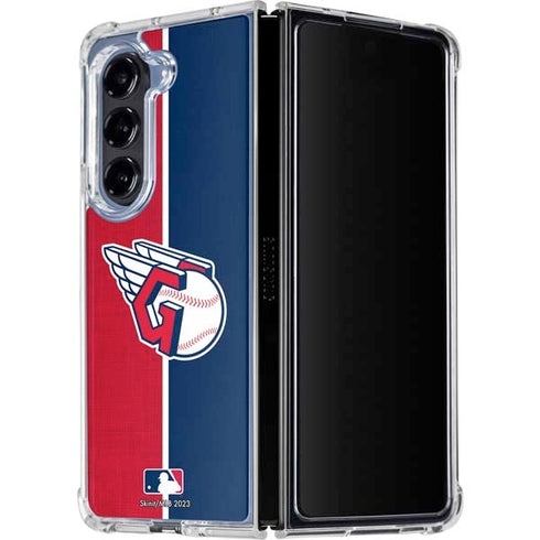 MLB Cleveland Guardians Split Galaxy Z Fold5 5G Clear Case