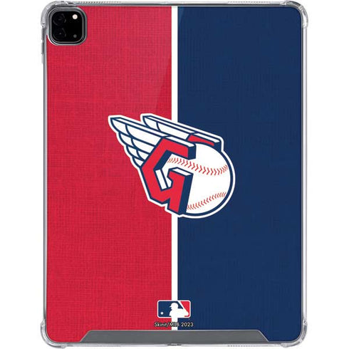 MLB Cleveland Guardians Split iPad Pro 12.9in (2020) Clear Case