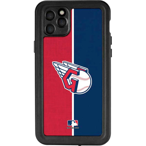 MLB Cleveland Guardians Split iPhone 11 Pro Max Waterproof Case