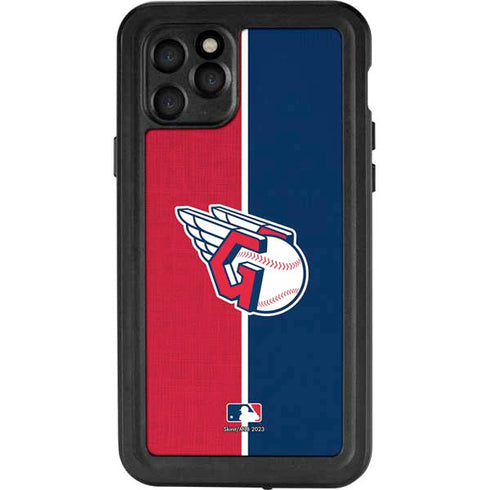 MLB Cleveland Guardians Split iPhone 11 Pro Waterproof Case