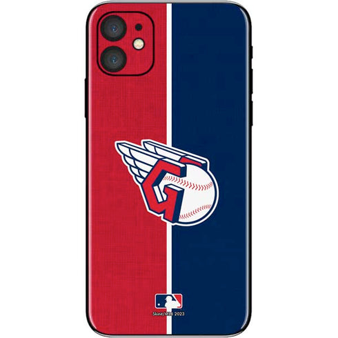 MLB Cleveland Guardians Split iPhone 11 Skin