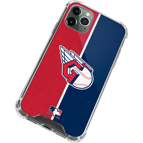 MLB Cleveland Guardians Split iPhone 12 Pro Clear Case