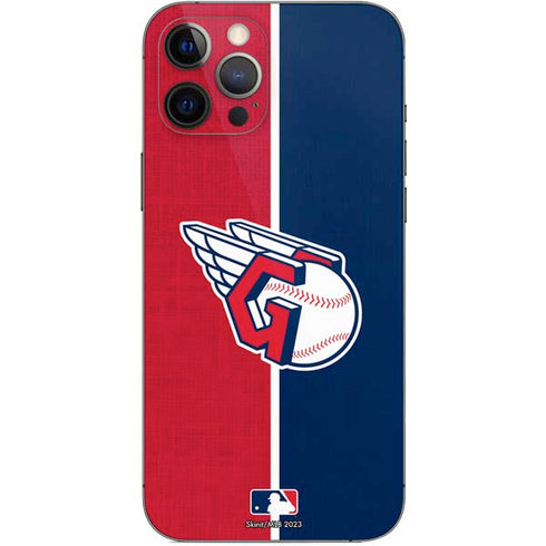 MLB Cleveland Guardians Split iPhone 12 Pro Max Skin