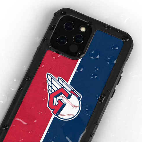 MLB Cleveland Guardians Split iPhone 12 Pro Waterproof Case