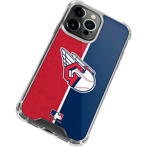 MLB Cleveland Guardians Split iPhone 13 Pro Clear Case