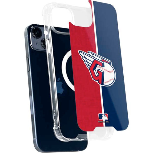 MLB Cleveland Guardians Split iPhone 15 Plus MagSafe Case