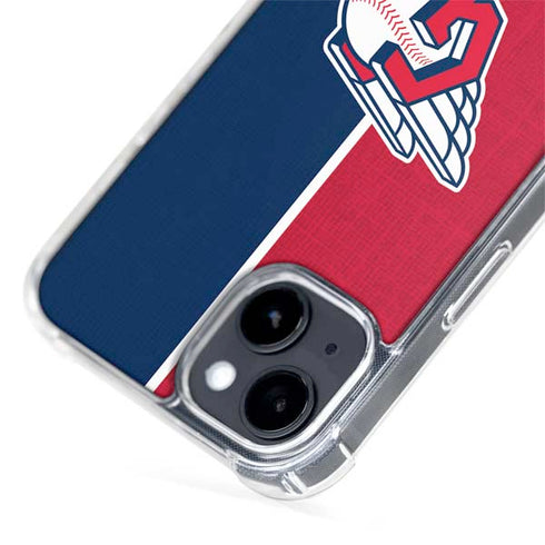 MLB Cleveland Guardians Split iPhone 15 Plus MagSafe Case