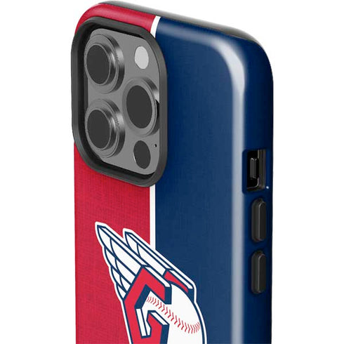 MLB Cleveland Guardians Split iPhone 14 Pro Impact Case