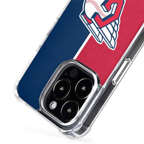 MLB Cleveland Guardians Split iPhone 15 Pro MagSafe Case