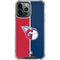 MLB Cleveland Guardians Split iPhone 14 Pro Max Clear Case