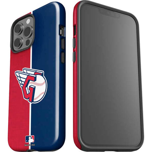MLB Cleveland Guardians Split iPhone 15 Pro Max Impact Case