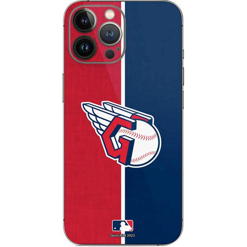 MLB Cleveland Guardians Split iPhone 14 Pro Max Skin