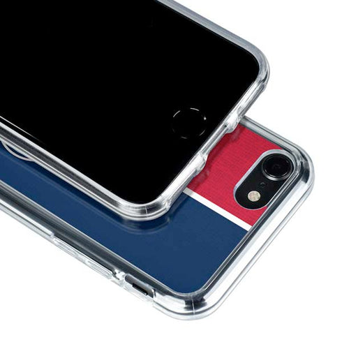 MLB Cleveland Guardians Split iPhone SE (2nd & 3rd Gen) Clear Case