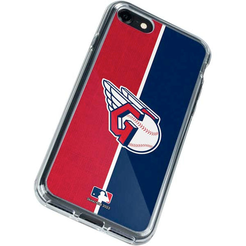 MLB Cleveland Guardians Split iPhone SE (2nd & 3rd Gen) Clear Case