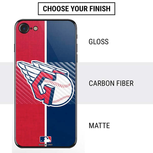 MLB Cleveland Guardians Split iPhone SE (2nd & 3rd Gen) Skin