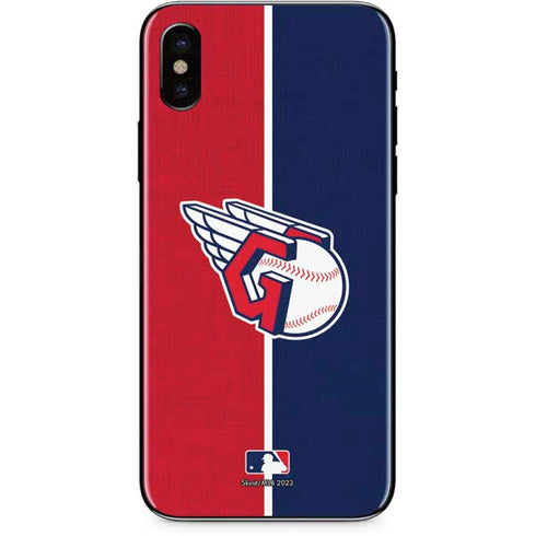 MLB Cleveland Guardians Split iPhone X Skin