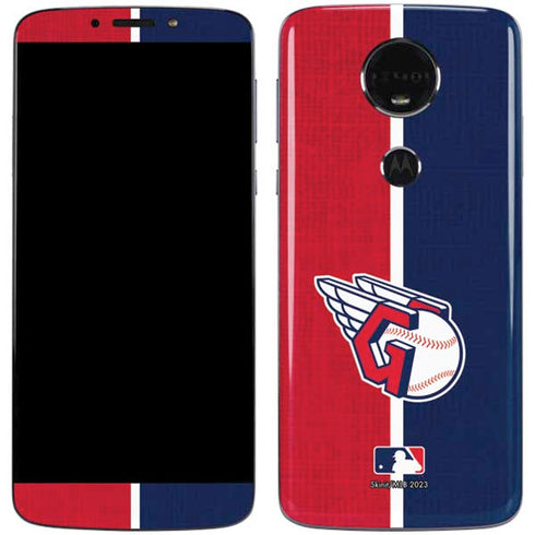 MLB Cleveland Guardians Split Moto E5 Plus Skin