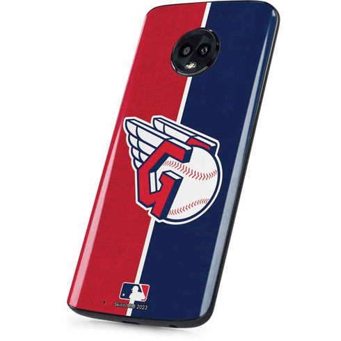 MLB Cleveland Guardians Split Moto G6 Skin
