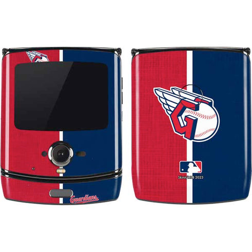 MLB Cleveland Guardians Split Motorola RAZR Skin