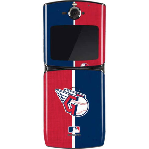 MLB Cleveland Guardians Split Motorola RAZR Skin