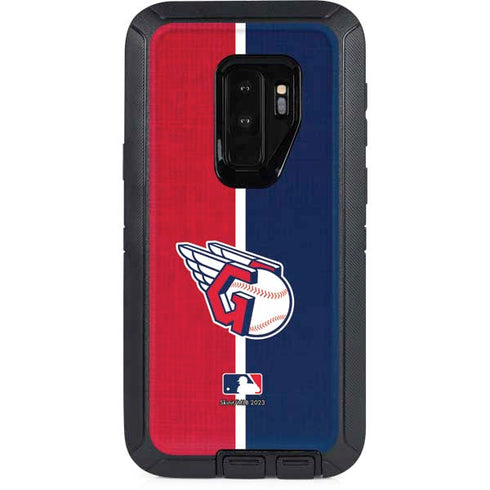 MLB Cleveland Guardians Split Otterbox Defender Galaxy Skin