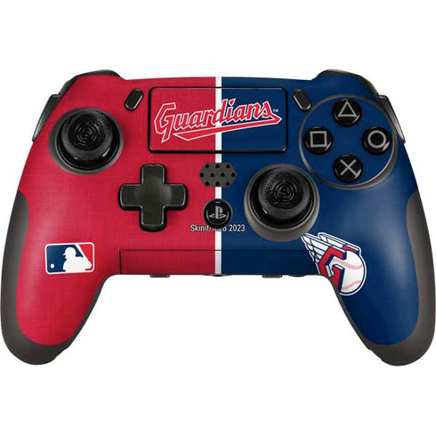 MLB Cleveland Guardians Split PlayStation Scuf Vantage 2 Controller Skin