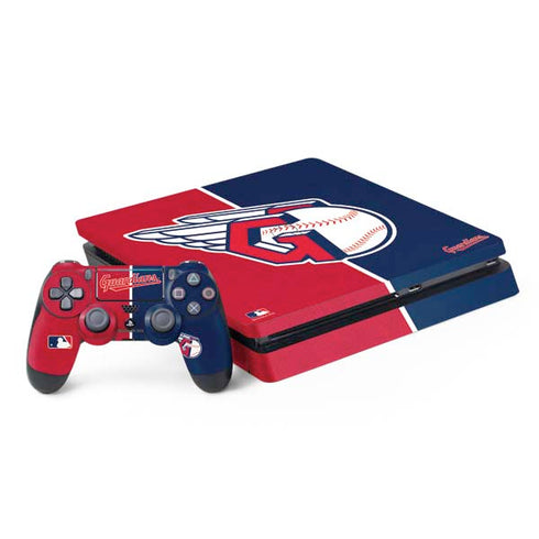MLB Cleveland Guardians Split PS4 Slim Bundle Skin