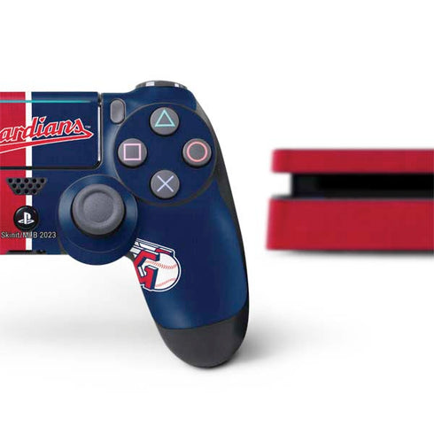 MLB Cleveland Guardians Split PS4 Slim Bundle Skin