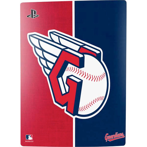 MLB Cleveland Guardians Split PS5 Digital Edition Console Skin