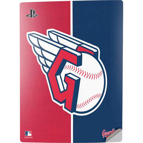 MLB Cleveland Guardians Split PS5 Digital Edition Console Skin