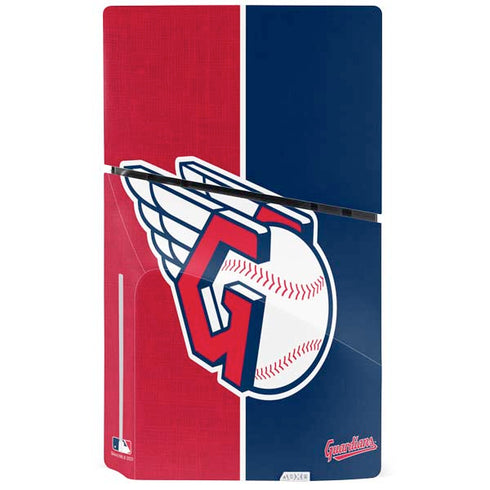 MLB Cleveland Guardians Split PS5 Slim Disk Console Skin