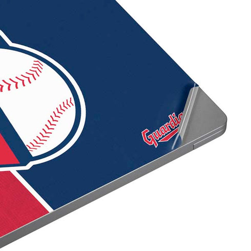 MLB Cleveland Guardians Split Universal Laptop 11in (8.8 x 6.2in) Skin