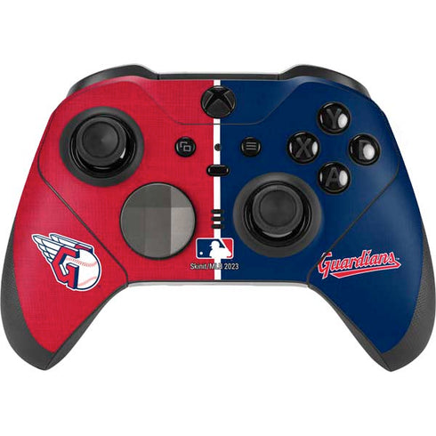 MLB Cleveland Guardians Split Xbox Elite Wireless Controller Series 2 Skin