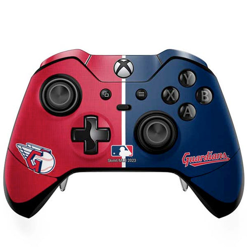 MLB Cleveland Guardians Split Xbox One Elite Controller Skin