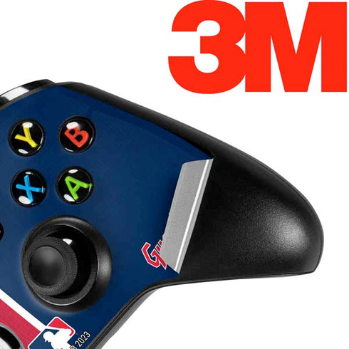 MLB Cleveland Guardians Split Xbox One S Controller Skin