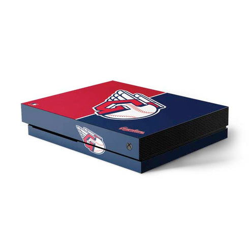 MLB Cleveland Guardians Split Xbox One X Console Skin