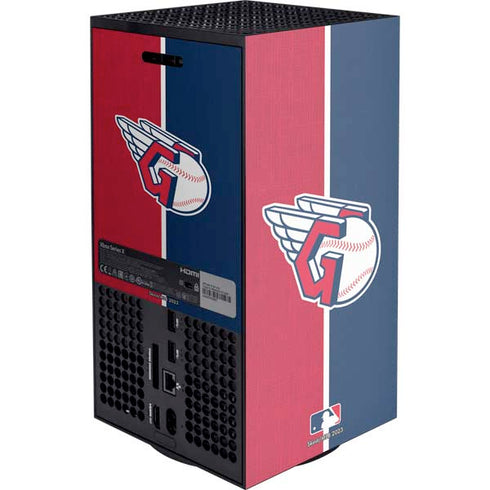 MLB Cleveland Guardians Split Xbox Series X Console Skin