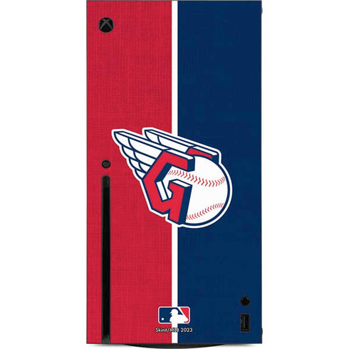 MLB Cleveland Guardians Split Xbox Series X Console Skin