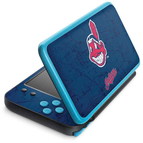 MLB Cleveland Guardians - Solid Distressed Nintendo 2DS XL (2017) Skin