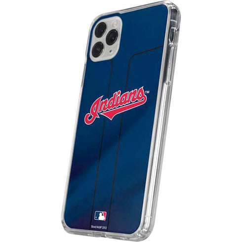 MLB Cleveland Guardians Alternate Road Jersey iPhone 11 Pro Clear Case