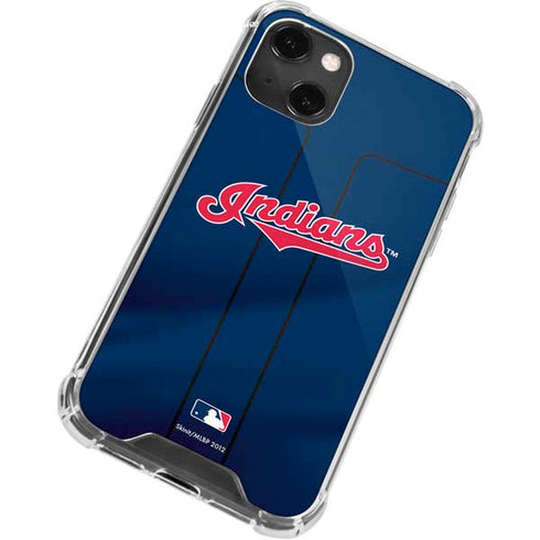 MLB Cleveland Guardians Alternate Road Jersey iPhone 14 Plus Clear Case