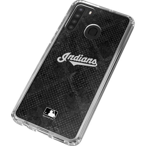 MLB Cleveland Guardians Dark Wash Galaxy A21 Clear Case