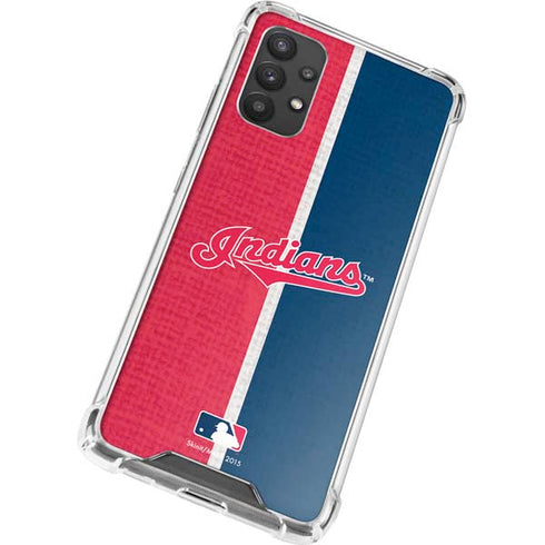 MLB Cleveland Guardians Split Galaxy A32 5G Clear Case