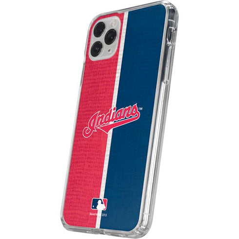 MLB Cleveland Guardians Split iPhone 11 Pro Clear Case