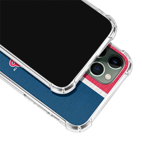 MLB Cleveland Guardians Split iPhone 12 Pro Clear Case