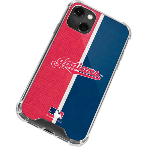 MLB Cleveland Guardians Split iPhone 13 Mini Clear Case