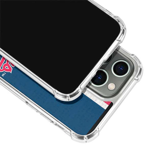 MLB Cleveland Guardians Split iPhone 13 Pro Clear Case