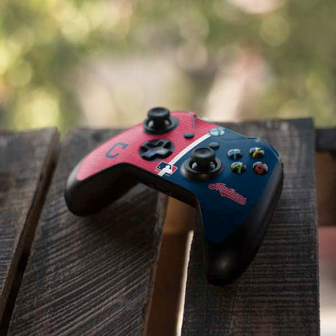MLB Cleveland Guardians Split Xbox One Elite Controller Skin