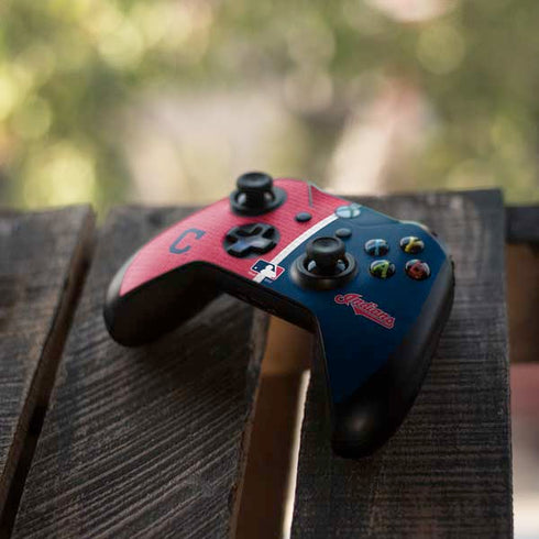MLB Cleveland Guardians Split Xbox One X Controller Skin